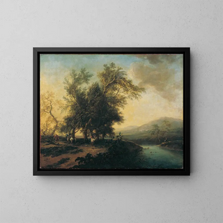 Christian Hilfgott Brand - Landschaft mit Staffage.webp