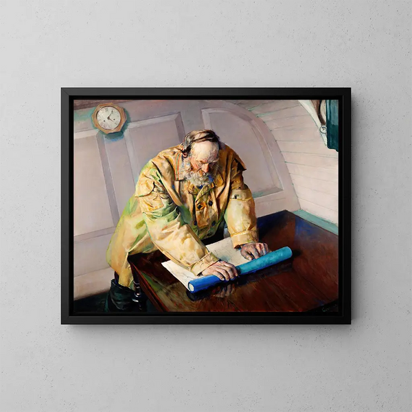 Eaux difficiles - Christian Krohg — quadro incorniciato alla parete