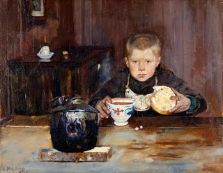 Christian Krohg - ErrandBoy Drinking Coffee.webp