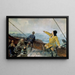 Leiv Eirikson scopre l'America - Christian Krohg — quadro incorniciato alla parete
