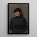 Ritratto di Jossa - Christian Krohg — quadro incorniciato alla parete