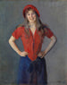Ritratto del pittore Oda Krohg b. Lasson - Christian Krohg — vista dell’opera