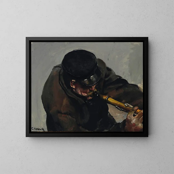 Le Musicien - Christian Krohg — quadro incorniciato alla parete