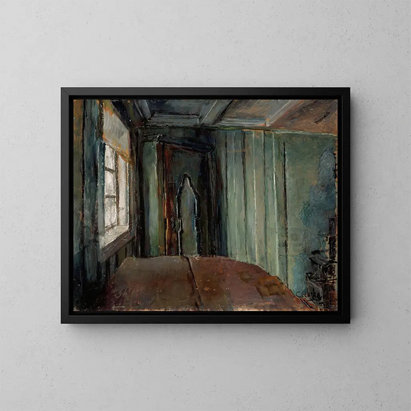 La salle verte - Christian Krohg — quadro incorniciato alla parete