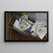 Tulla, la nipote dell'artista - Christian Krohg — quadro incorniciato alla parete