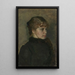 Giovane donna - Christian Krohg — quadro incorniciato alla parete