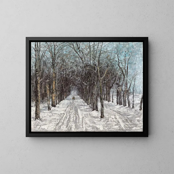 Allée del Belvedere a Weimar - Christian Rohlfs — quadro incorniciato alla parete