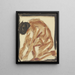 Nu a genoux a sinistra - Christian Rohlfs — quadro incorniciato alla parete