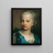 Fille in abito blu - Christian Seybold — quadro incorniciato alla parete