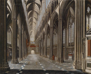 Christian Stcklin - Gotisches Kircheninterieur.webp