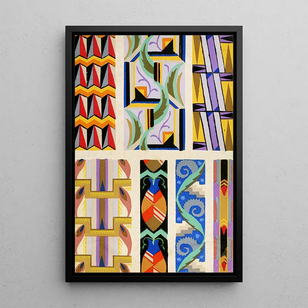 Forme ornamentali per l'arte applicata alla superficie Pl 18 - Christian Stoll — quadro incorniciato alla parete