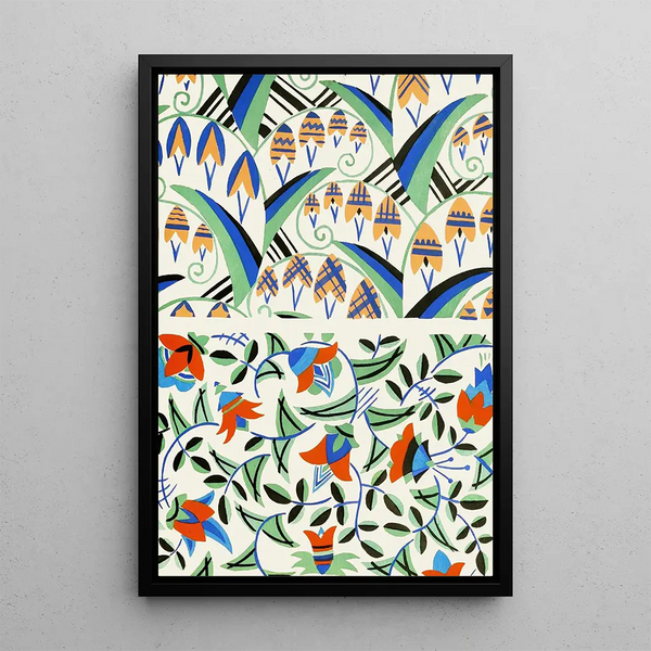 Forme ornamentali per l'arte applicata alla superficie Pl 21 - Christian Stoll — quadro incorniciato alla parete