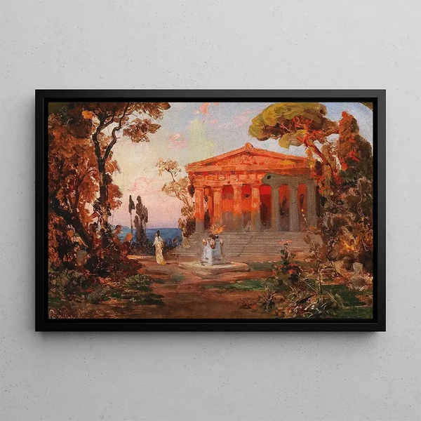 Christian Wilberg - Ideallandschaft mit Tempel.webp