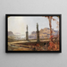 Paesaggio Ideale con Tempio - Christian Wilberg — quadro incorniciato alla parete