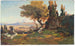 Paesaggio aperto nella campagna romana - Christian Wilberg — vista dell’opera