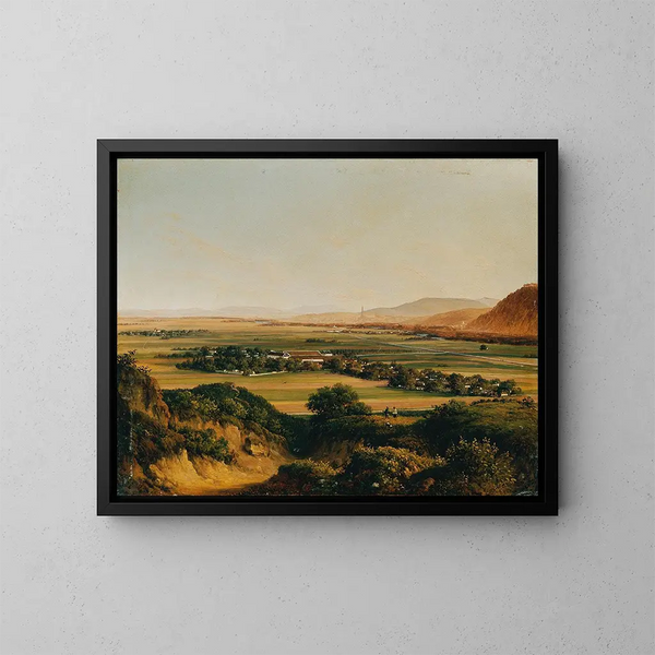 Vista su Vienna dal Bisamberg - Christian von Plattensteiner — quadro incorniciato alla parete
