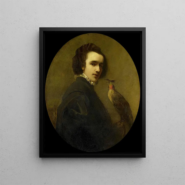 Le Fauconnier - Christoffel Bisschop — quadro incorniciato alla parete