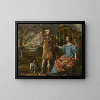Christoffel Pierson - Portrait of a hunter with a lady.webp