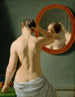 Una donna nuda che si acconcia davanti a uno specchio - Christoffer Wilhelm Eckersberg — vista dell’opera