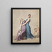 Una donna sostiene un'altra donna svenuta leggendo una lettera - Christoffer Wilhelm Eckersberg — quadro incorniciato alla parete