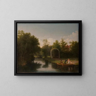 Christoffer Wilhelm Eckersberg - Arbour in the park of Sanderumgrd manor.webp