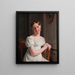 Julie Eckersberg née Juel, la seconda moglie dell'artista - Christoffer Wilhelm Eckersberg — quadro incorniciato alla parete