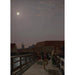 Riproduzione del dipinto Langebro Copenaghen al chiaro di luna con figure in movimento - Christoffer Wilhelm Eckersberg