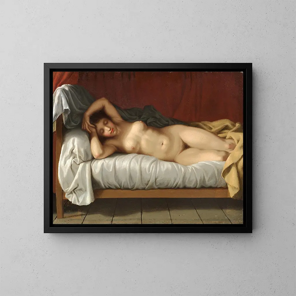 Modello sdraiato - Christoffer Wilhelm Eckersberg — quadro incorniciato alla parete