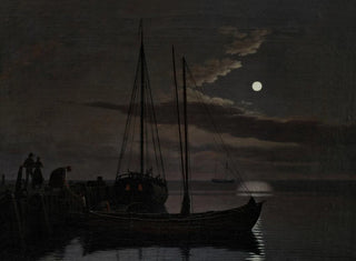 Christoffer Wilhelm Eckersberg - Moonlight Picture.webp