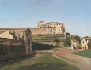 Christoffer Wilhelm Eckersberg - Porta Angelica and Part of the Vatican.webp