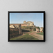Porta Angelica e parte del Vaticano - Christoffer Wilhelm Eckersberg — quadro incorniciato alla parete