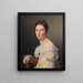 Ritratto di Emilie Henriette Massmann promessa di Frederik Wilhelm Caspar von Benzon - Christoffer Wilhelm Eckersberg — quadro incorniciato alla parete