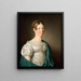 Ritratto di una dama - Christoffer Wilhelm Eckersberg — quadro incorniciato alla parete