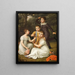 Ritratto del proprietario della piantagione Chamberlain e vicegovernatore delle Antille. I quattro figli di Søbøtker dipinti nel giardino di Hummeltofte - Christoffer Wilhelm Eckersberg — quadro incorniciato alla parete