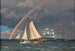Arc-en-ciel en mer e una caccia incrociata con altre navi - Christoffer Wilhelm Eckersberg — vista dell’opera
