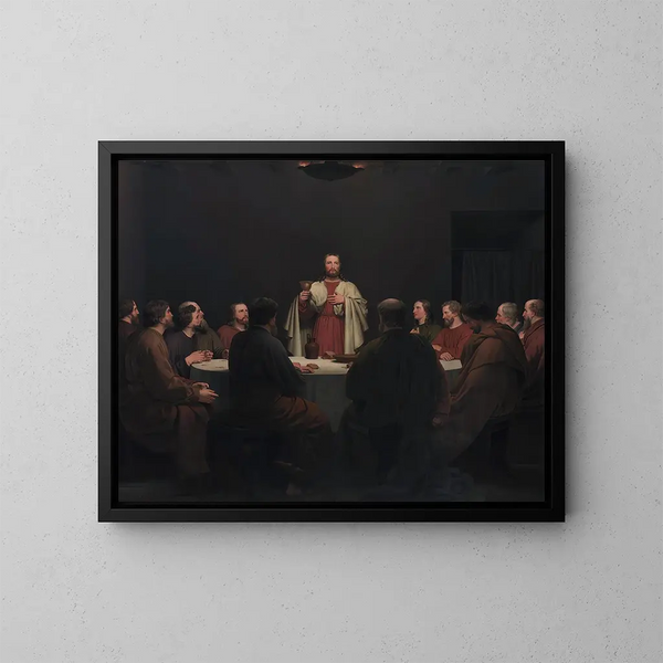 L'Ultima Cena - Christoffer Wilhelm Eckersberg — quadro incorniciato alla parete