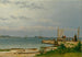 Vista verso Koster dal molo a Kallehave - Christoffer Wilhelm Eckersberg — vista dell’opera