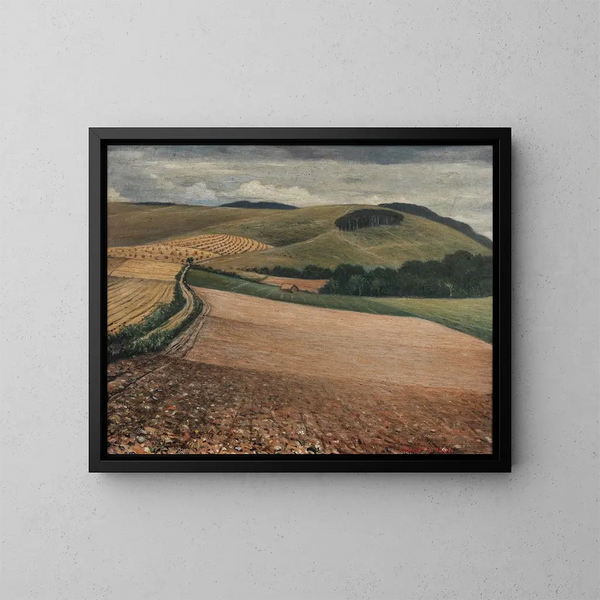 I ritmi pacifici delle colline - Christopher R W Nevinson — quadro incorniciato alla parete
