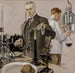 Cronometraggio di un'esperienza, illustrazione pubblicitaria Howard Watch - Frank Xavier Leyendecker — vista dell’opera