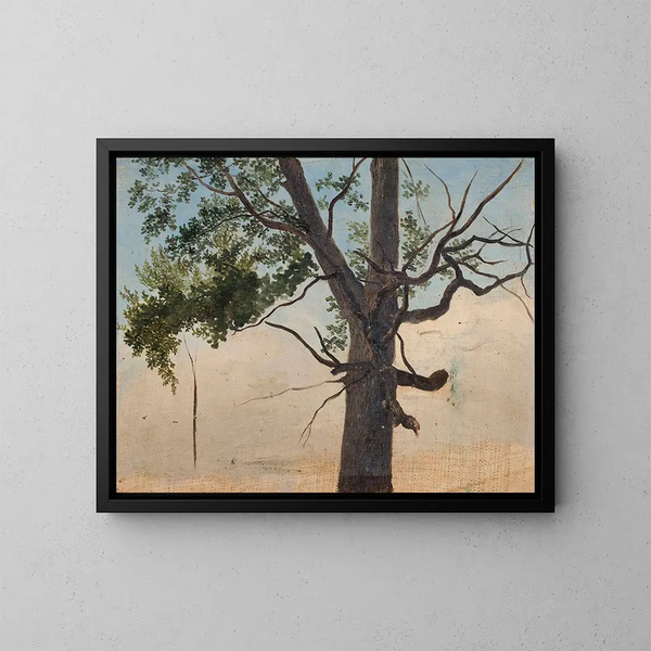 Albero solitario - Chrystian Breslauer — quadro incorniciato alla parete