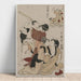 Riproduzione del dipinto Chushingura, Atto III de L'entrepôt de la loyauté - Kitagawa Utamaro