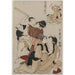 Riproduzione del dipinto Chushingura, Atto III de L'entrepôt de la loyauté - Kitagawa Utamaro