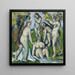 Cinque bagnanti - Paul Cézanne — quadro incorniciato alla parete