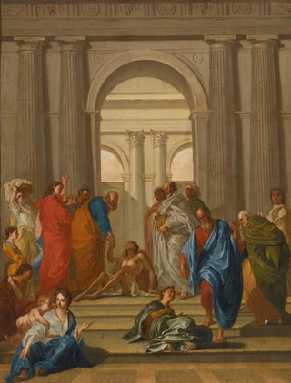 Circle Of Nicolas Vleughels - Saint Peter Healing The Paralytic At The Gate Of The Temple.webp