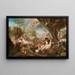 L'età d'oro - Cerchio di Abraham Bloemaert — quadro incorniciato alla parete