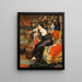 Donna elegante in un interno - Cerchio di Agapit Stevens — quadro incorniciato alla parete