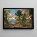 Paesaggio con la predicazione di San Giovanni Battista - Cerchio di Andrea Locatelli — quadro incorniciato alla parete