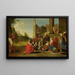 L'adorazione dei Magi - Cerchio di Bartholomeus Breenbergh — quadro incorniciato alla parete