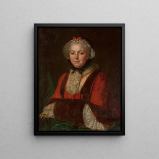 Circle of Franois Hubert Drouais - Portrait of Marie Leczinska Queen of France.webp