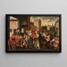 Le sette atti di carità - Cercle di Frans Francken il Giovane — quadro incorniciato alla parete